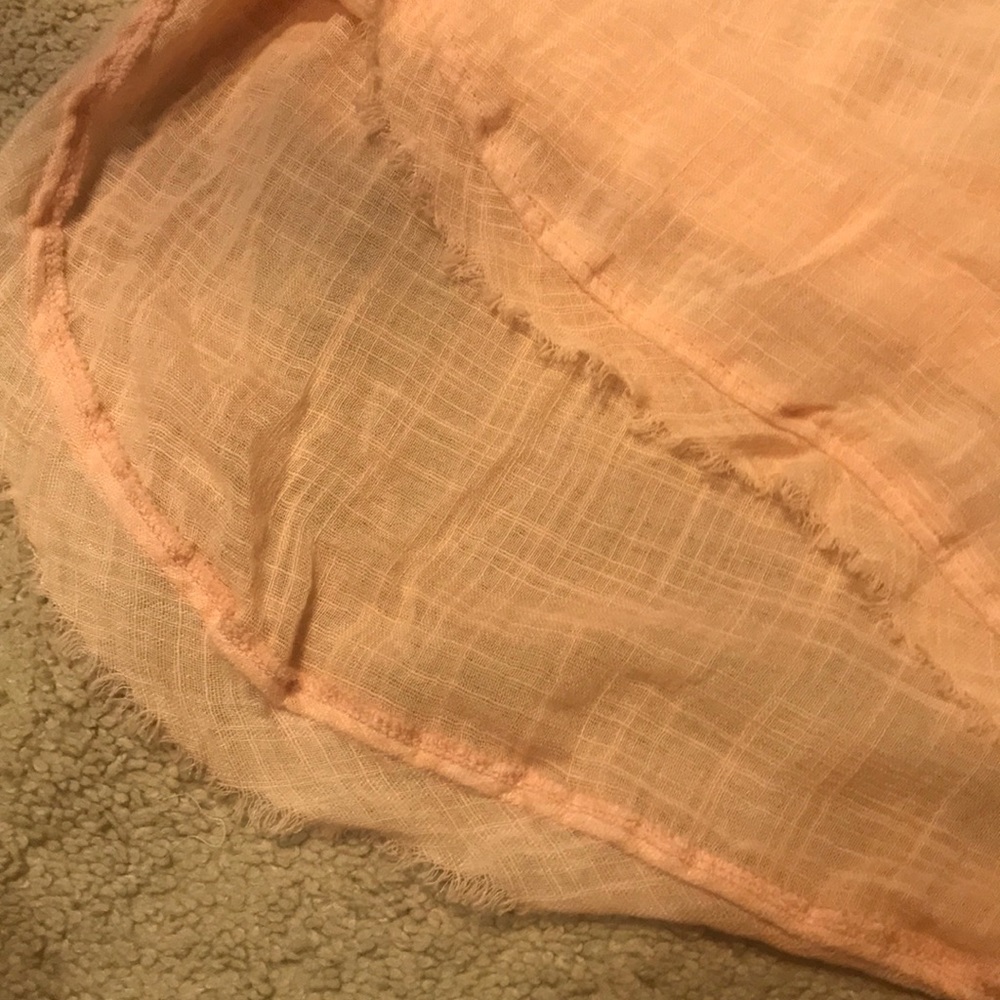 Free People Talk To Me Crinkled Frayed-Hem Shirt - Picture 8 of 8